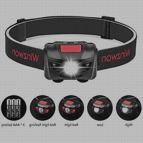 Las mejores frontales faros linterna frontal de cabeza red light