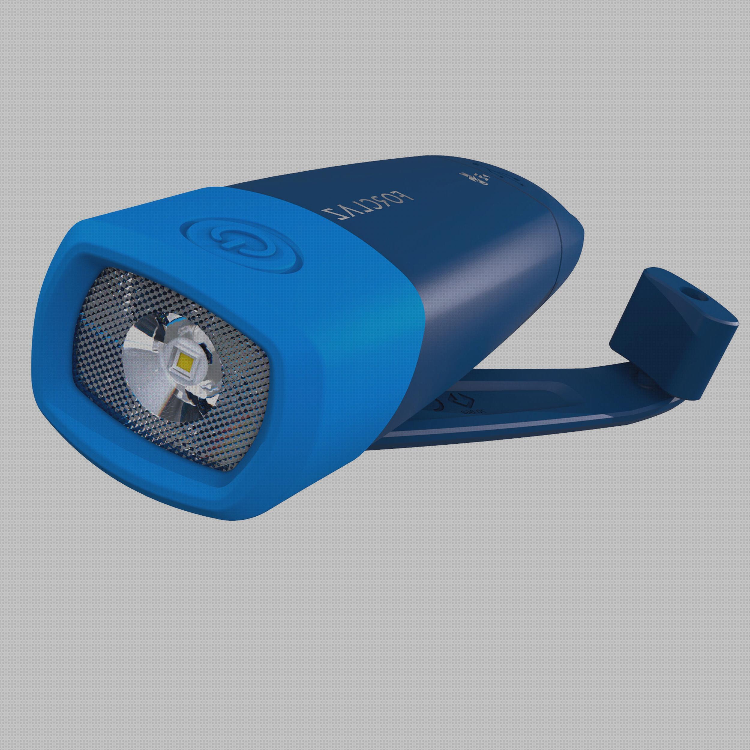 Review de linterna geonaute dinamo color azul