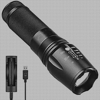 Las mejores usb led linterna led recargable usb tactica tamaño pequeño