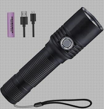 Review de linterna led recargable usb tactica tamaño pequeño