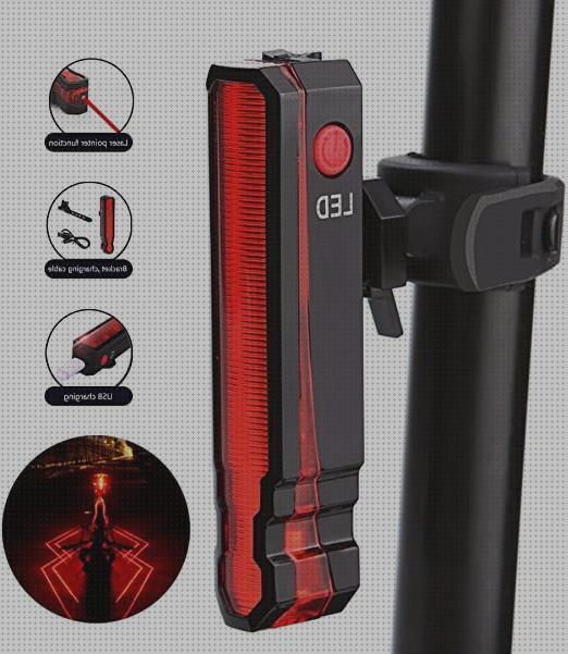 Review de linterna trasera led y laser